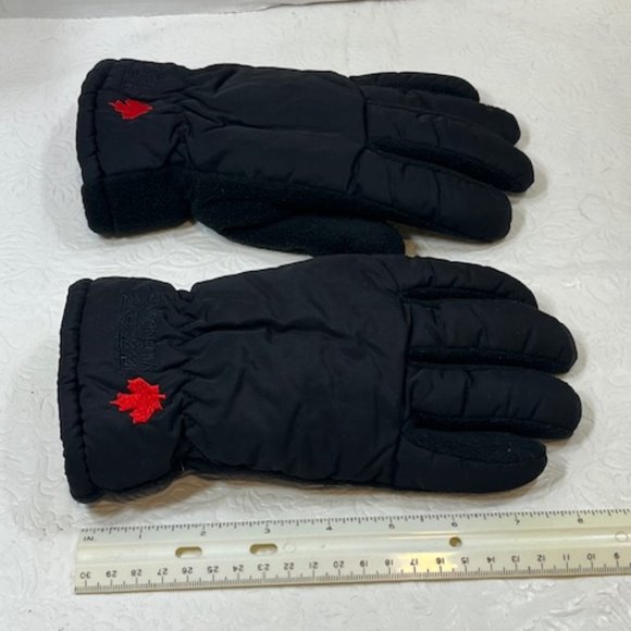 Black Thermal Fleece Lined Winter Ladies Gloves Small - Picture 9 of 10